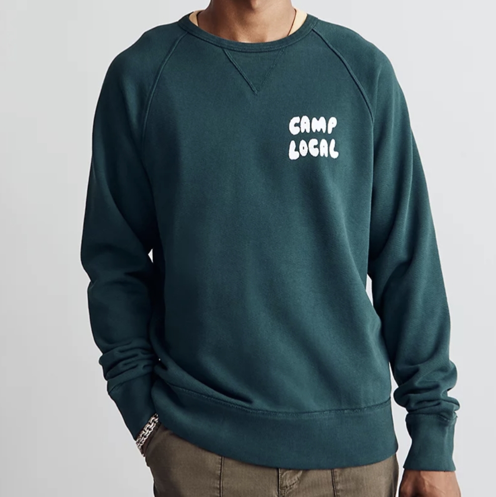 Garment-Dyed Crewneck Sweatshirt